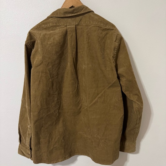 Brooks Brothers Corduroy Western Shirt Jacket Shacket Tan Relaxed Fit X-Large - Picture 2 of 8